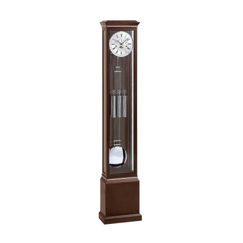 Kieninger Standuhr 0137-22-01 – elegante Standuhr in Nussbaum mit Kalendarium
