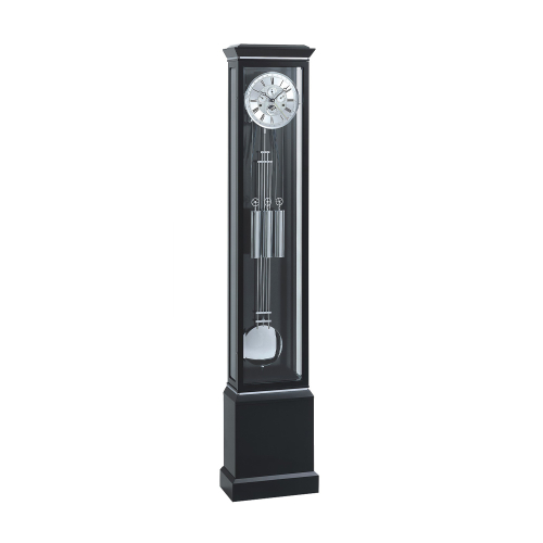 Kieninger Standuhr 0137-96-01 – elegante Ausführung in Schwarz mit Kalendarium