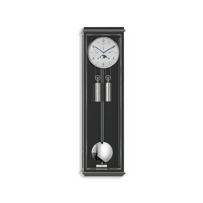Wanduhr Classica KS 100 in schwarzem Gehäuse mit modernem Design