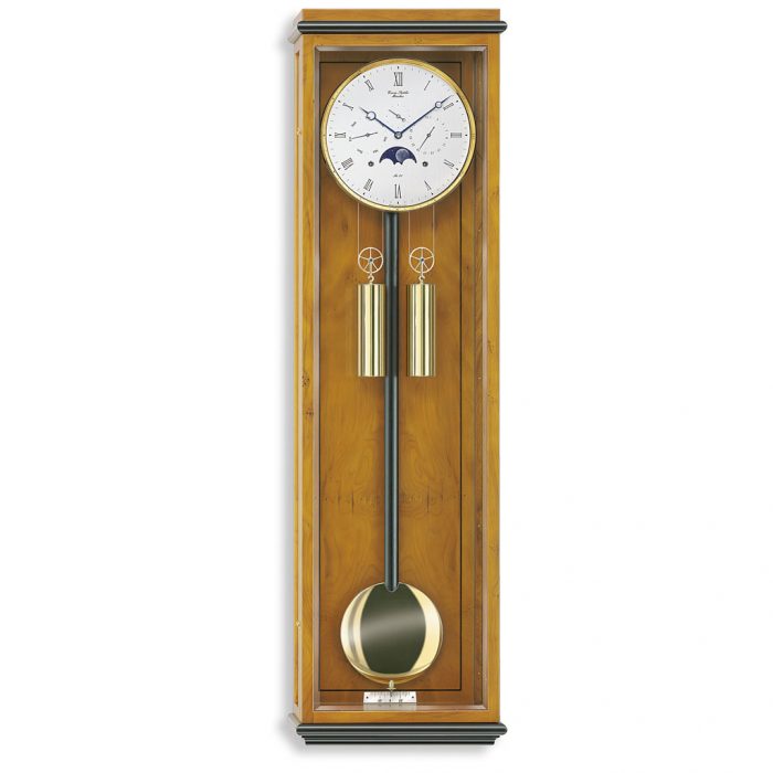 Erwin Sattler Wanduhr Classica KS 100 Eibe, Kalender, Schlagwerk , Monatsläufer