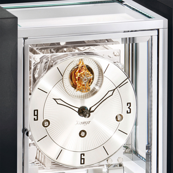 Kieninger - Tischuhr 1266-96-04 – Exklusives Design im Piano-Finish mit Tourbillon – Bild 2