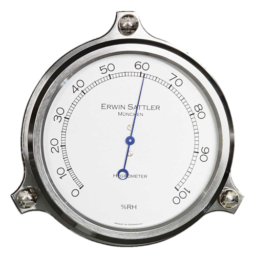 Hygrometer von Erwin Sattler zur präzisen Messung der Luftfeuchtigkeit – Made in Germany