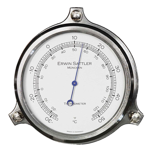 Thermometer von Erwin Sattler für exakte Temperaturanzeige in °C und °F – gefertigt in München