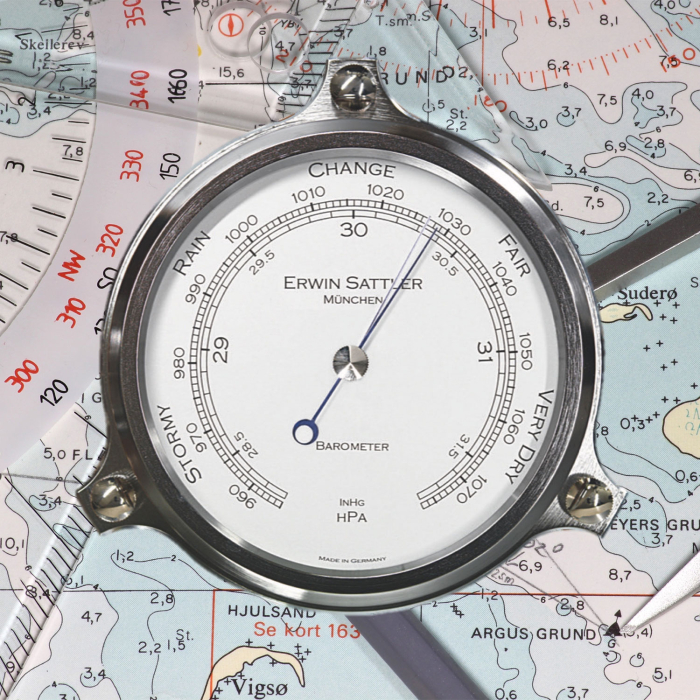 Barometer von Erwin Sattler im maritimen Umfeld – zuverlässiges Instrument für Seefahrer
