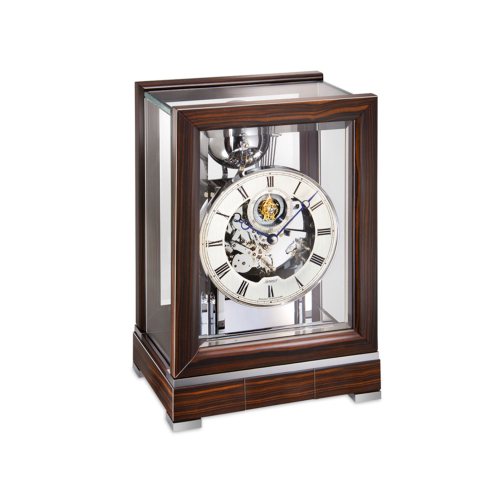 Kieninger Tischuhr 1713-57-01 im eleganten Holzgehäuse mit Glasfront und sichtbarem Tourbillon