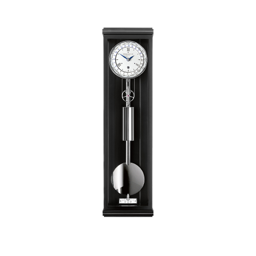 Präzise Classica W 60 M Wanduhr von Erwin Sattler mit Weltzeit-Anzeige in Schwarz