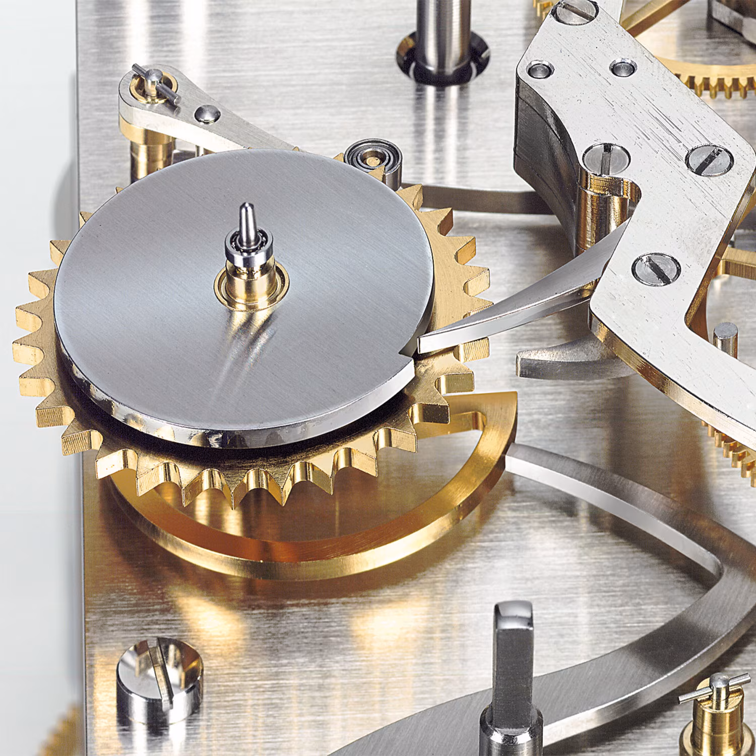 Close-up of the escapement of the Opus Perpetual by Erwin Sattler
