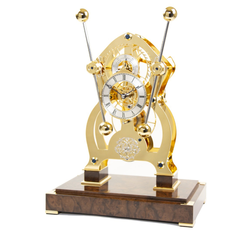 Sinclair Harding Her Sea Clock Tischuhr – luxuriöse handgefertigte Skeleton Clock mit vergoldetem Uhrwerk