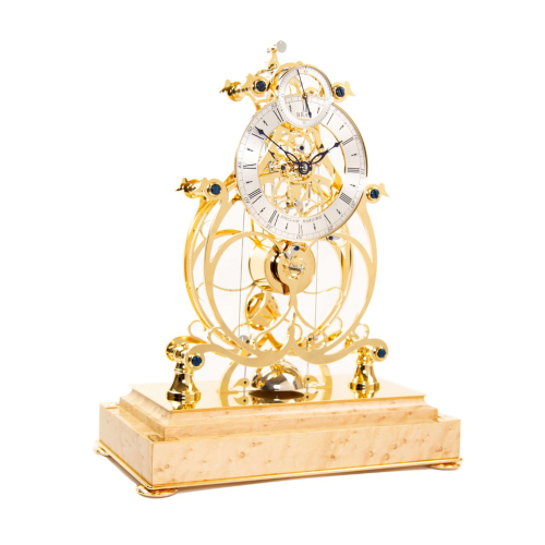 Sinclair Harding Single Train Condliff in Gold – handgefertigte englische Präzisionsuhr