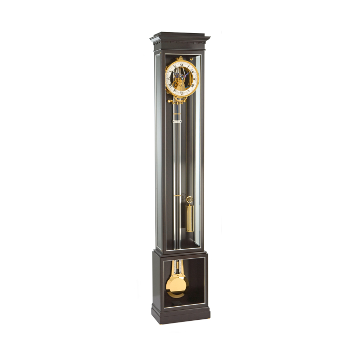 Matthias Naeschke NL 125 GG – elegante Präzisionspendeluhr mit schwarzem Gehäuse und goldenen Elementen