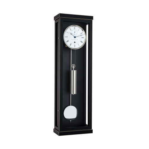 Hermle 70996-740761 Regulator Wanduhr schwarz mit Pendel