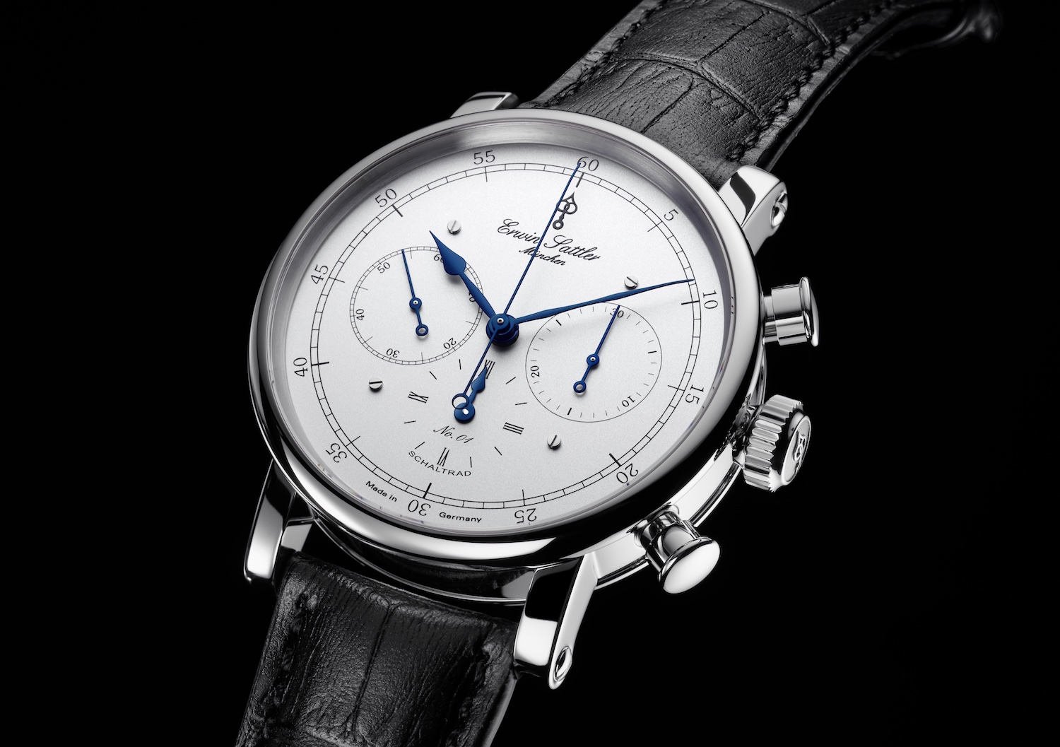 Erwin Sattler Chronograph II S Edelstahl Armbanduhr