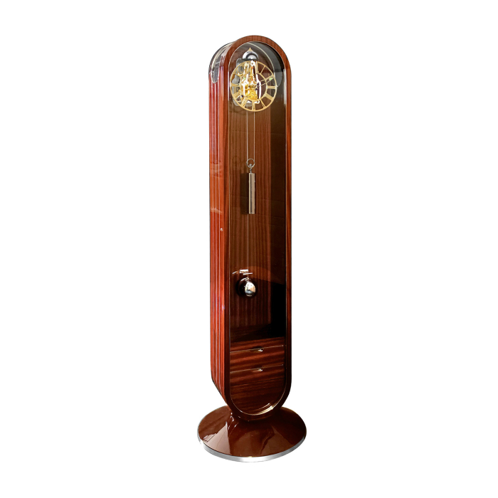 Kieninger Standuhr 0192-31-XX Filigrée mit edlem Mahagoni-Gehäuse und filigranem Uhrwerk