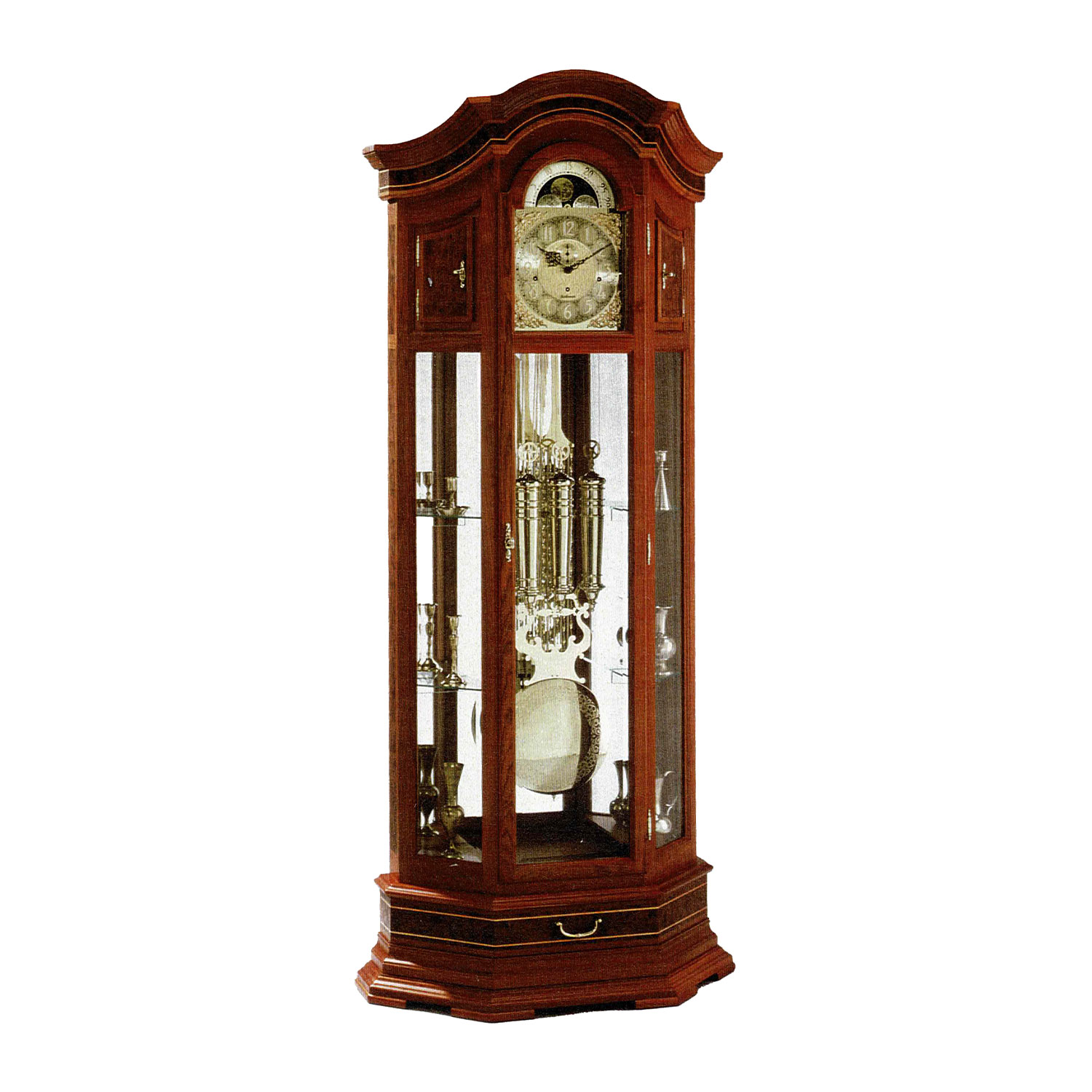 Schwarzwald Standuhr 23 HW Kirschbaum mit Kieninger Uhrwerk