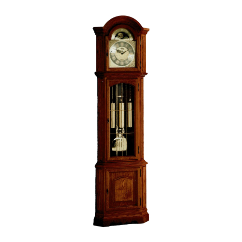 Schwarzwald Standuhr 8 GB Eck Eiche mit Kieninger Uhrwerk